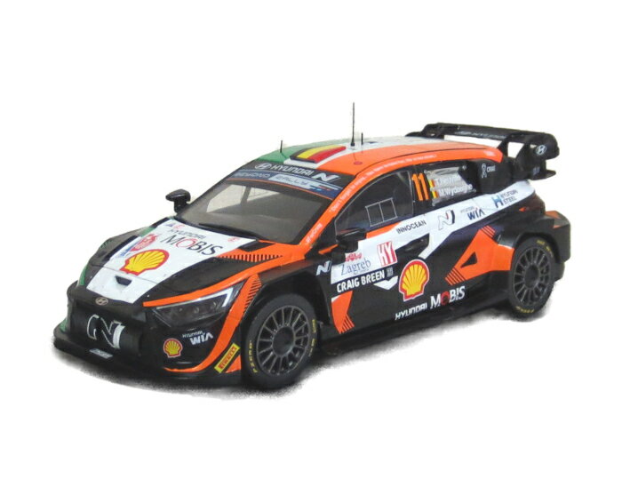 ixo（イクソ） 1/18 ヒョンデ i20 N Rally1 2023 ラリー・クロアチア #11 T.ヌービル ミニカー