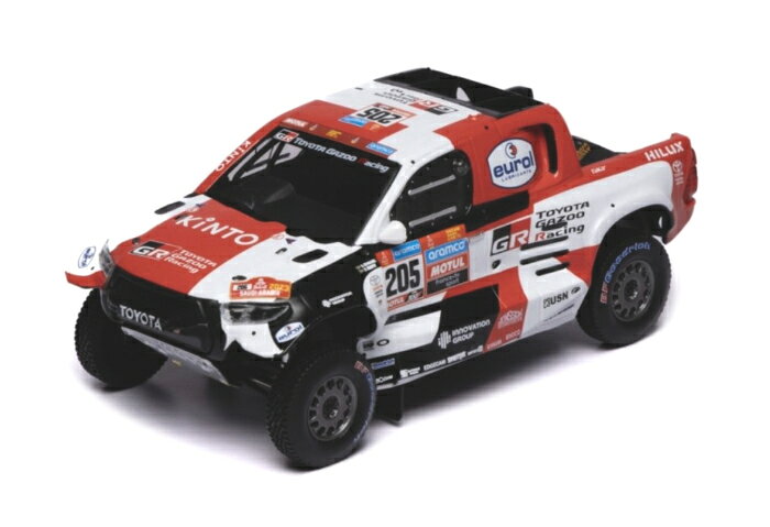 Rakuten - ixo（イクソ） 1/43 トヨタ GR DKR ハイラックス T1+ (GR) 2023 ダカールラリー #205 G.ド・ヴィリエール/D.マーフィー ミニカー