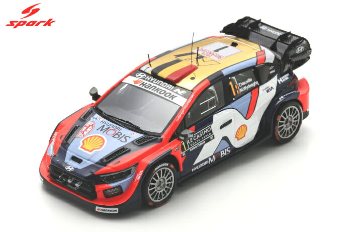 spark（スパーク） 1/43 ヒョンデ i20N Rally1 2025 ラリー・モンテカルロ #1 T.ヌービル ミニカー