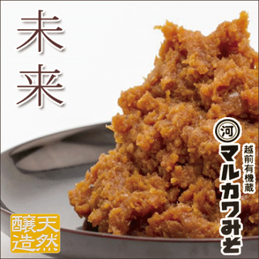 【マルカワみそ】　自然栽培みそ　未来400g