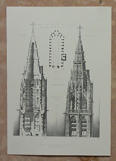 フランスの建築図面