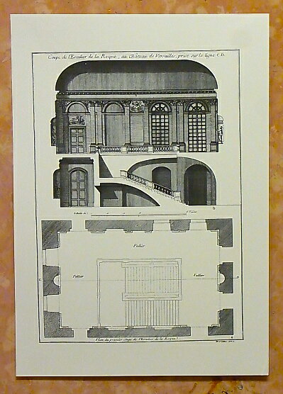 フランスの建築図面