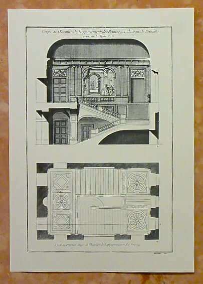 フランスの建築図面