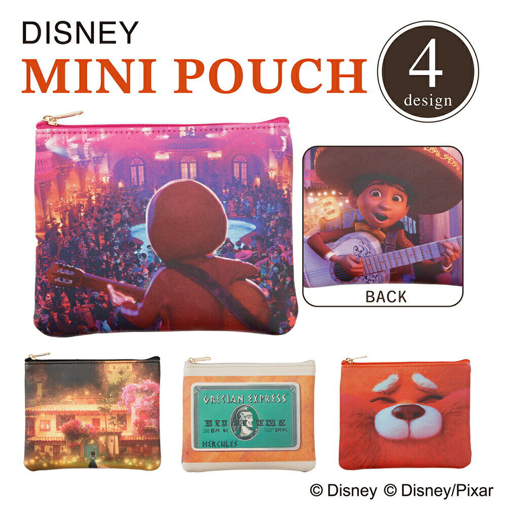 【マラソンでポイント最大12倍！】 Disney ディズニー『 リメンバー・ミー 』 デザイン ミニポーチ フラットポーチ コスメ メイク ミゲル 数量限定のサムネイル