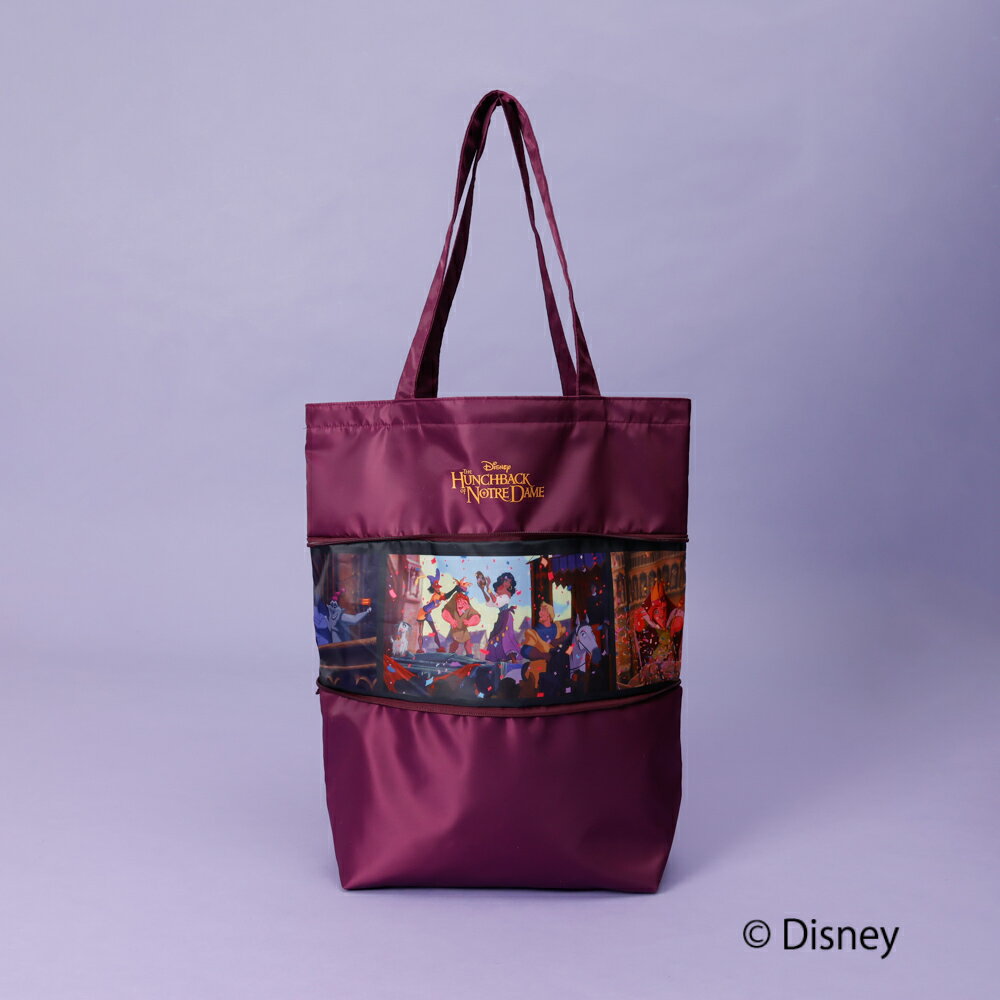 Disney 『 ノートルダムの鐘 』デザイン トートバッグ 大容量 トート 推し活 ディズニー エスメラルダ カジモド