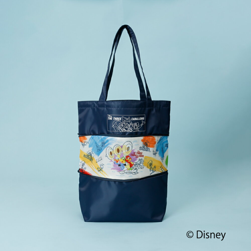 Disney 『 三人の騎士 』デザイン トートバッグ 大容量 トート 推し活 ディズニー パンチート ドナルド ホセ