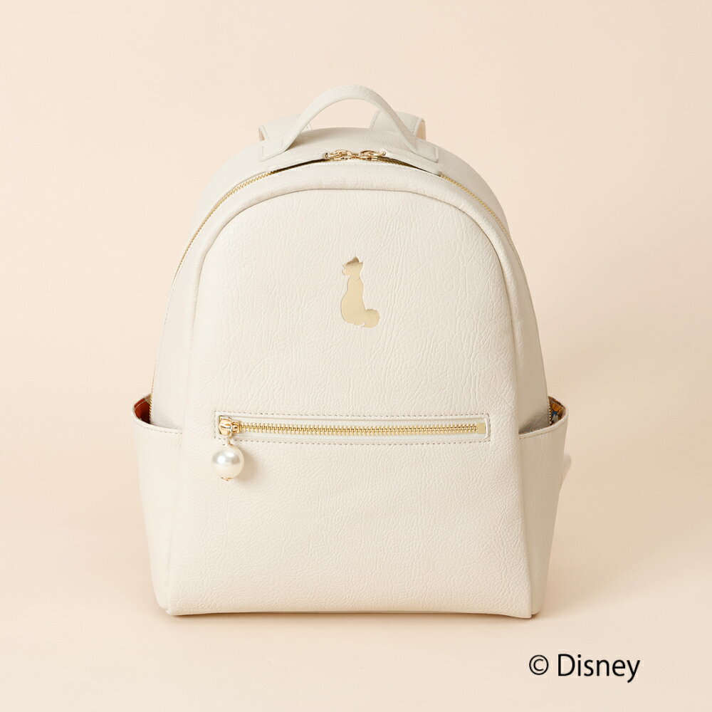 乐天商城 - 【ポイント最大10倍！お買い物マラソン】Disney 『 おしゃれキャット 』 デザイン ミニリュック 大人 リュック バッグ シンプル ギフト ディズニー 公式 グッズ プレゼント きれいめ 通勤 通学 旅行 サイドポケット お出かけ ミニ