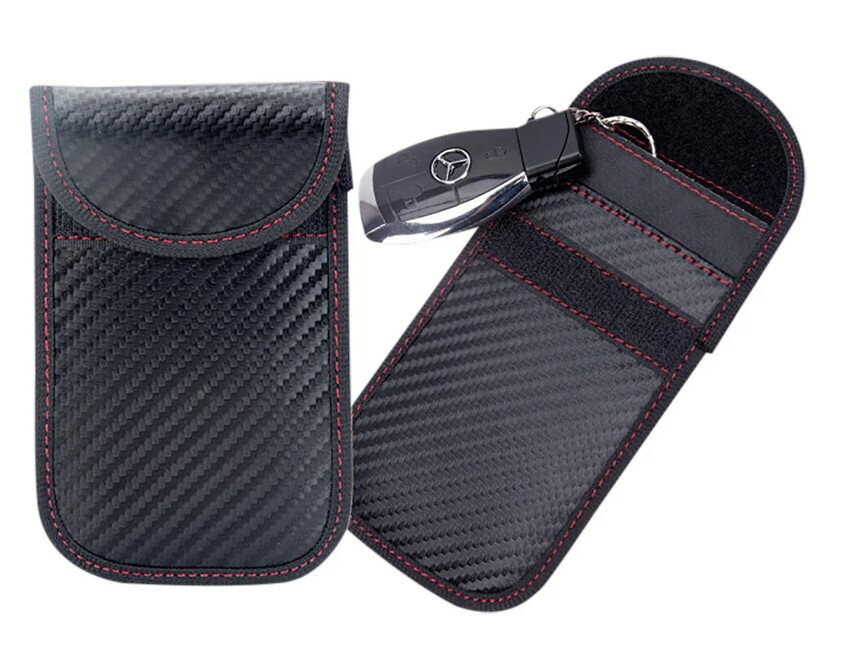 2個セット 電波遮断 スマートキーケース ポーチ リレーアタック 車の盗難防止 カーセキュリティ 対策 防止 盗難防止 遮断 鍵 スマートキー用 スキミング防止 リレーアタック防止 車