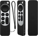 【送料無料】 AppleTV 4K 2022 アップルTV 2021 対応 リモコン ケース Siri Remote コントローラー 衝撃 シリコン 傷防止 カバー 軽量 滑り止め 耐衝撃 シリコンカバー ストラップ付き リモコンカバー ストラップ 誕生日 記念日 ギフト プレゼント などに