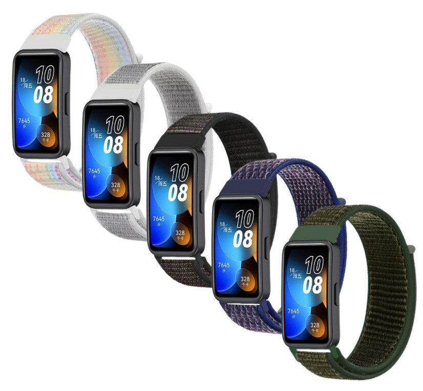 送料無料 HUAWEI Band 8 ナイロン 交換ベルト ファーウェイ バンド 8 NFC ランニング ジョギング シリコン 交換バンド スマートウォッチ か...