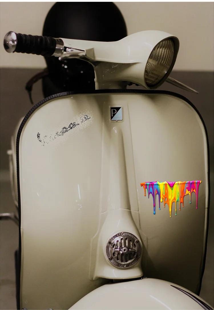 送料無料 ドッキリ おもしろ カーステッカー 液だれ風 ステッカー レインボー ペンキ カラフル シール かっこいい おしゃれ 車 バイク エンブレム かわいい 誕生日 記念日 select ギフト プレゼント 5 2