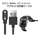 【7月限定!抽選で2人に1人最大100%ポイントバック!※要エントリー】 送料無料 スマートウォッチ 充電ケーブル 充電器 2ピン 4mm h2 l2 マグネッ...