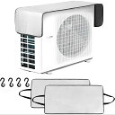 送料無料 エアコン室外機カバー 日除け エアコンシツガイキカバー 室外機用 エアコンしつがいきカバー 2枚セット 94.5×4cm 節電 遮熱 遮熱保護 エアコ...