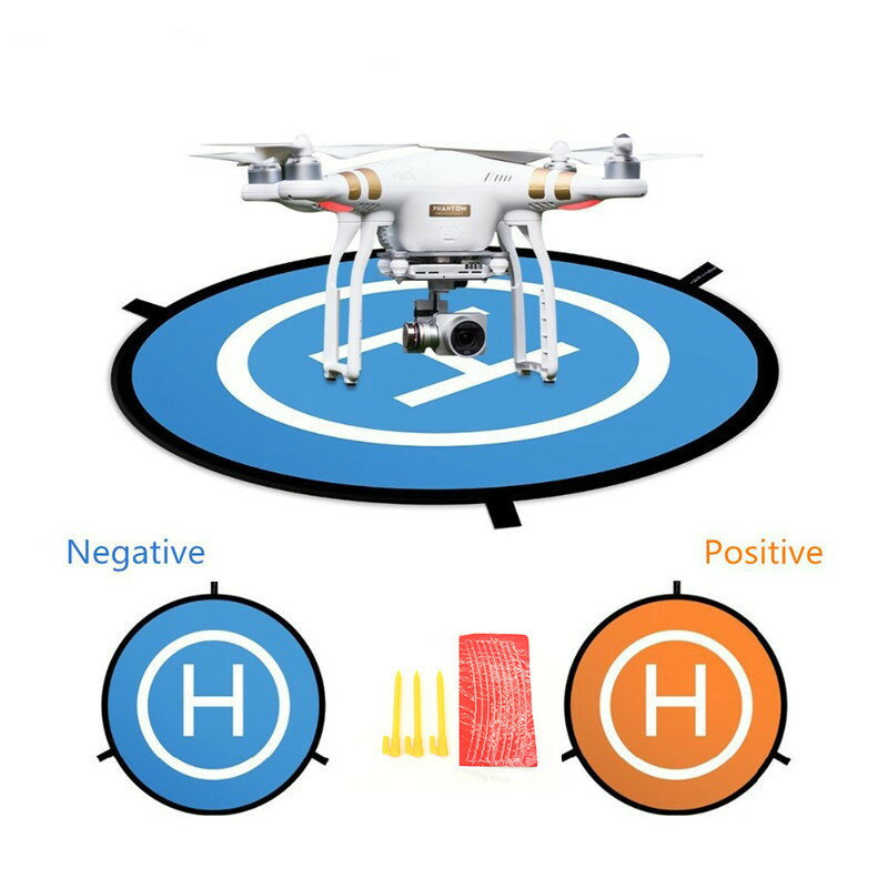 送料無料 ランディングパッド ハードケース パーキング 折りたたみ式 誕生日 記念日 表裏両用着陸マット 防水加工 ドローン ヘリポート 直径55cm select ギフト プレゼント などに