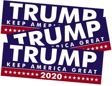 おもしろ ステッカー ドナルド・トランプ 元大統領 3枚セット KEEP AMERICA GREAT 防水 キズ かっこいい おしゃれ 車 バイク エンブレム かわいい 誕生日 記念日 select ギフト プレゼント
