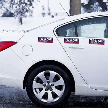おもしろ ステッカー ドナルド・トランプ 元大統領 3枚セット KEEP AMERICA GREAT 防水 キズ かっこいい おしゃれ 車 バイク エンブレム かわいい 誕生日 記念日 select ギフト プレゼント