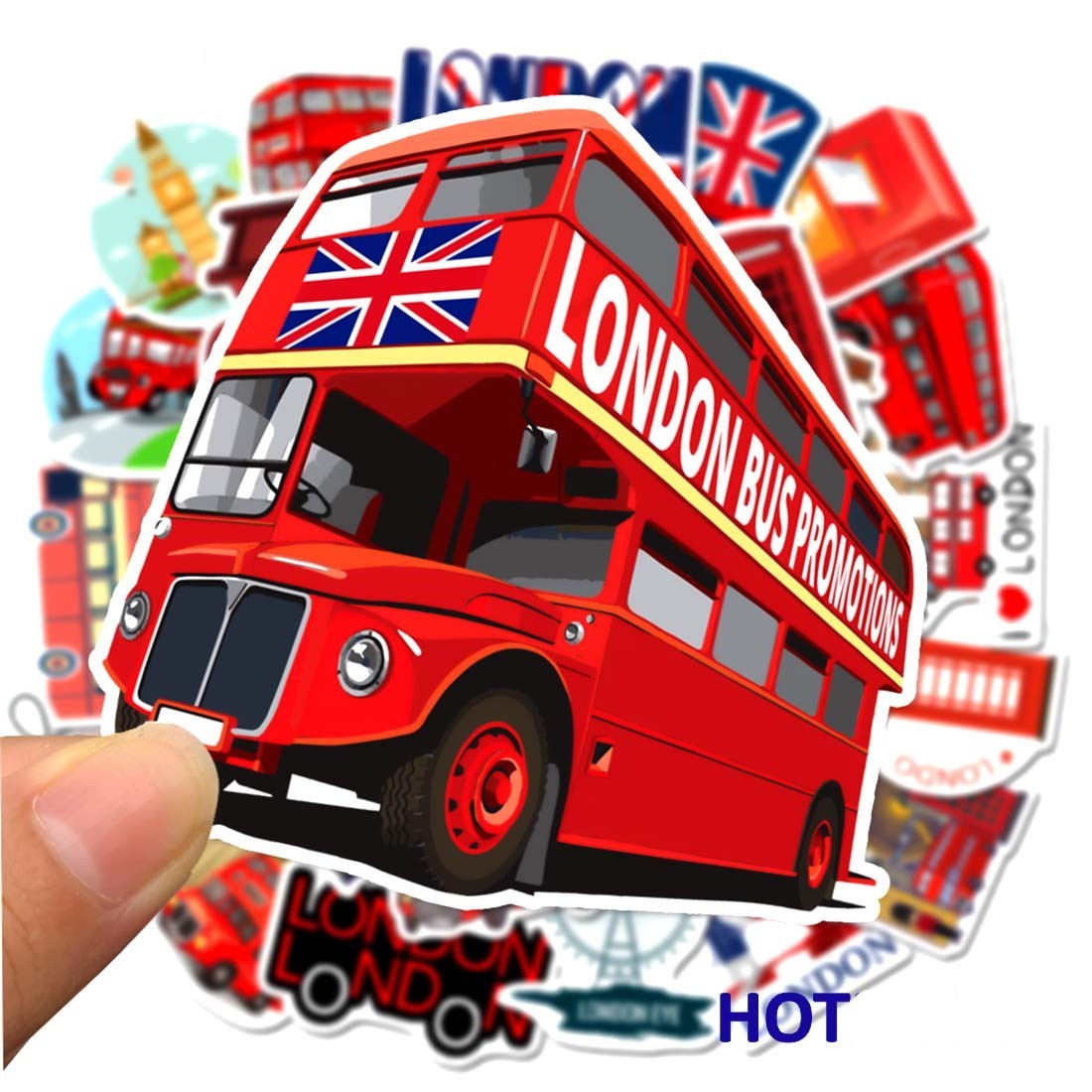 送料無料 ロンドン ステッカー ヴィンテージシール 50枚セット スーツケース トラ...