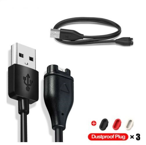 送料無料 Garmin ガーミン USB 充電 ケーブル 防塵プラグ 3セット付き 1m チャージングケーブル 持ち運び便利 軽量 コンパクト 誕生日 select ギフト プレゼント