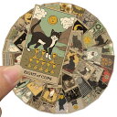 【ポイント10倍! 5/9 20:00〜5/16 1:59 要エントリー】送料無料 ネコ タロットカード ステッカー ヴィンテージシール スーツケース トランク...