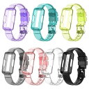 送料無料 Fitbit Inspire 3 対応 交換 クリア スポーツ バンド ベルト シリコン ソフト フィットビット インスパイア 3 交換用バンド 耐水...