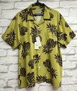 【新品・訳あり・正規品】 HOUSTON ヒューストン ALOHA SHIRT アロハシャツ 半袖 パイナップル柄 カジュアル アメカジ ヴィンテージ【Ho-41194】