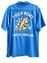 【新品・訳あり・正規品】 HOUSTON ヒューストン ボウリングシャツ 『BOWLING SHIRT TIGER BOWL』 半袖 カジュアル アメカジ ヴィンテージ レーヨン ミリタリー タイガー トラ ブルー イエロー ブラック 【Ho- 41224】