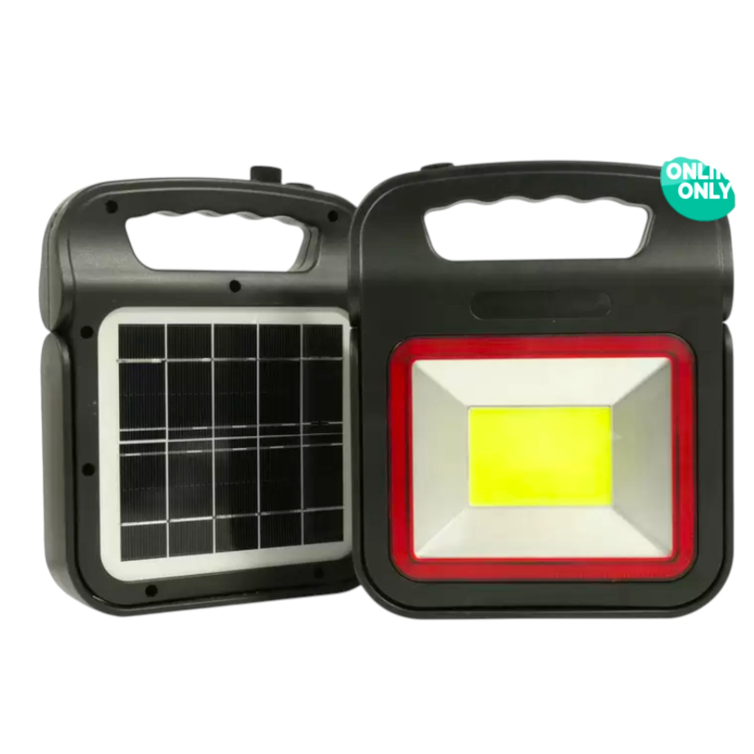 【年末大感謝祭！コストコ・アウトレット】FCJ-S700WZ-2S　USB&ソーラー充電式投光器 2個セット 防災ライト 停電 屋外 ポータブル 作業灯 アウトドア 散歩 夜釣り LED 防水 【48016】