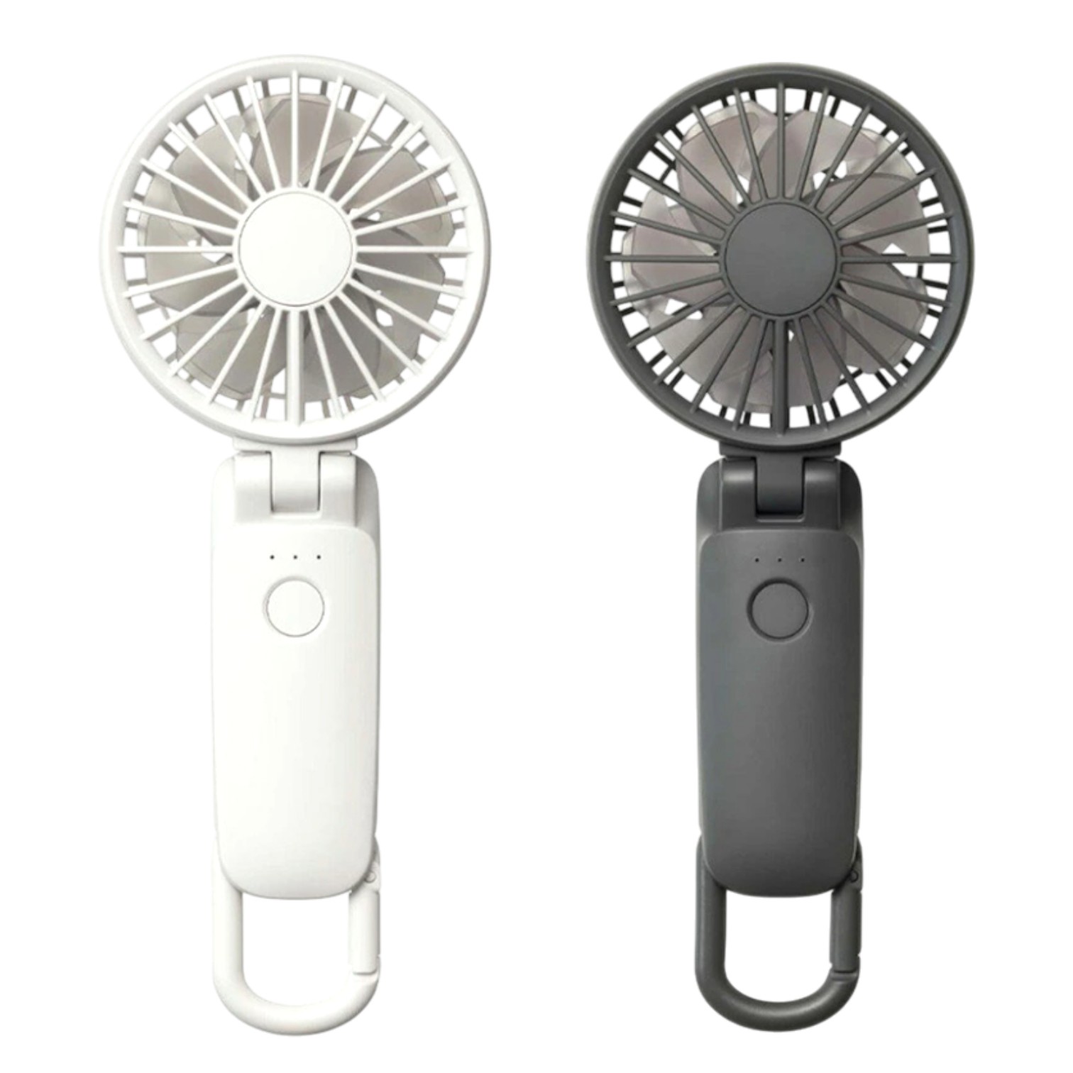 【年末大感謝祭！コストコ・訳アリ品】RHYTHMリズム 大風量2重反転ファン2個セット ハンディファン 大風量 2重反転 コンパクト 扇風機 ハンズフリー アウトドア 通勤 通学 USB充電式【74530】