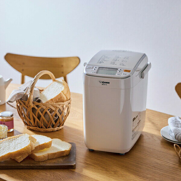 プラスマルシェ楽天市場店の象印 ホームベーカリー BB-ST10 WA ホワイト 象印マホービン ZOJIRUSHI パンくらぶ 1斤 プレゼント ギフト｜アングル2