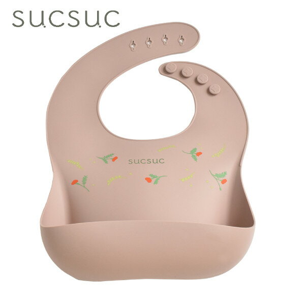 樂天商城 - SUCSUC ポケット付き シリコーンビブ PK 22241 エプロン スタイ 離乳食 おしゃれ ベビー 赤ちゃん Sugar Land シュガーランド ギフト プレゼント