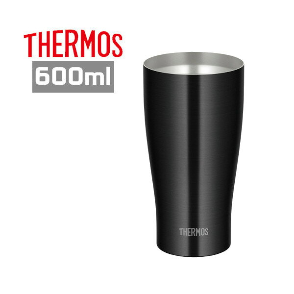 乐天商城 - サーモス 真空断熱タンブラー 600ml JDY-600C BK ブラック グラス コップ 保冷 保温 プレゼント ギフト