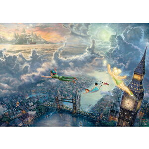 【送料無料】1000ピース ジグソーパズル ピーターパン Tinker Bell and Peter Pan Fly to Never Land スペシャルアートコレクション 51x73.5cm テンヨー Tenyo プレゼント
