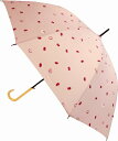 【送料無料】10本骨和モダンデザイン傘 長傘 55cm こまめ 小豆 ピンク 晴雨兼用 UVカット JK-106 サントス 傘 かさ 日傘 遮熱 遮光 熱中症対...