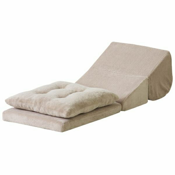 Muatsu Pillows - TV枕座布団付きM ベージュ FCC-120BE 東谷 メーカー直送 同梱不可 代引不可 配送地域限定 クッション うつぶせ 寝 枕 まくら コンパクト