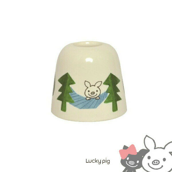 LuckyPig giggle ペンスタンド ハンモック 日本製 美濃焼 マルチスタンド Sugar Land 78824 シュガーランド ラッキーピッグ クリ...