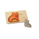 【ポイント最大29倍 ※要エントリー】ネコのパズル 4637 プラントイ PLANTOYS 木のおもちゃ 木製玩具 ギフト プレゼント ベビー知育玩具 どうぶつ...