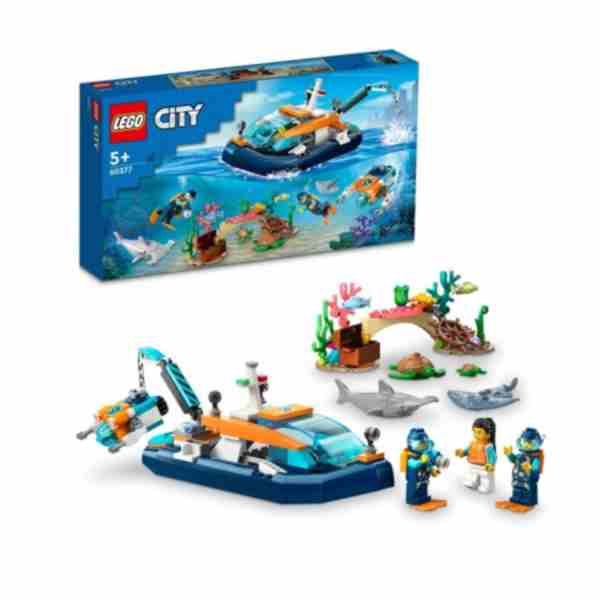 レゴブロック（男の子） レゴ シティ 探査ダイビングボート 60377 LEGO ブロック おもちゃ プレゼント ギフト
