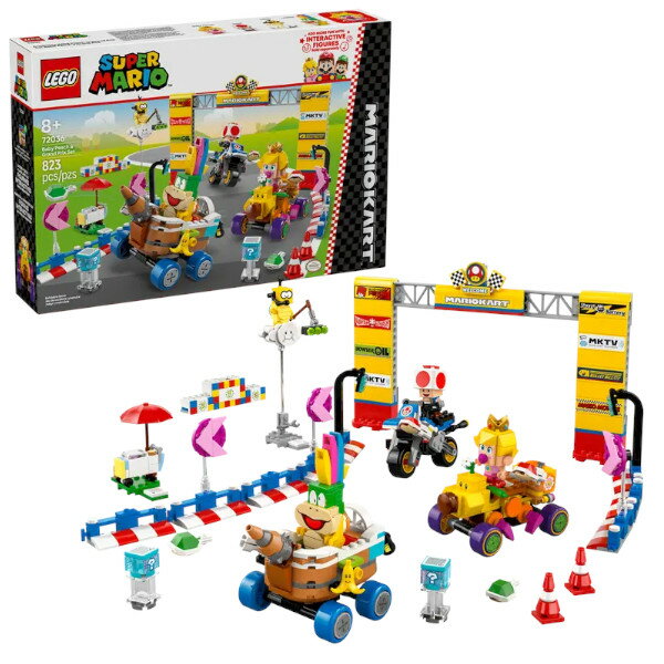 레고 슈퍼 마리오 마리오 카트 베이비 복숭아와 그랑프리 세트 72036 LEGO 선물 선물 장난감 블록