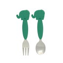 【期間限定クーポン配布中】マーカス&マーカス スプーン&フォーク ぞう MMSF-EP 食器 食事 ベビー用品 赤ちゃん プレゼント ギフト