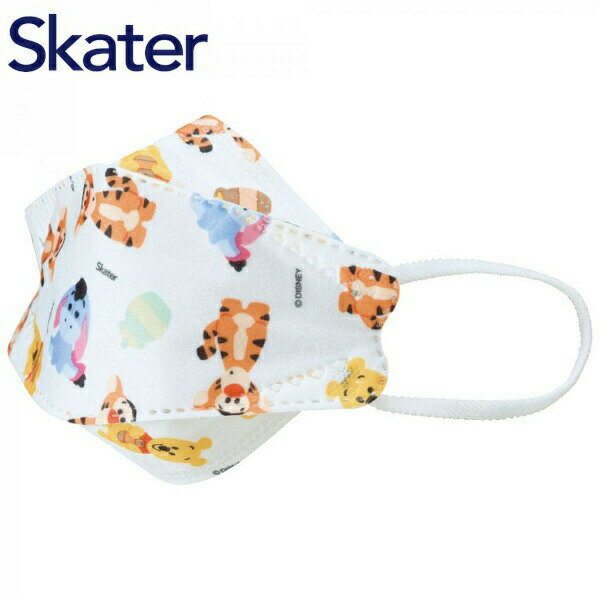 メール便発送 スケーター 高機能立体不織布マスク子供用 5枚入り くまのプーさん ディズニー Disney MSKSH3 こども 子ども 3D キャラクター Skater