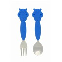 【期間限定クーポン配布中】マーカス&マーカス スプーン&フォーク かば MMSF-HP 食器 食事 ベビー用品 赤ちゃん プレゼント ギフト
