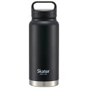【ポイント最大30倍 ※要エントリー】スクリューハンドルマグボトル800ml ブラック STSC8 スケーター 水筒 直飲み 保冷 保温 真空二重構造 マイボトル キャンプ アウトドア レジャー スポーツ おしゃれ スタイリッシュ シンプル 黒色 プレゼント ギフト Skater