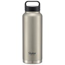 【ポイント最大30倍 ※要エントリー】スクリューハンドルマグボトル1200ml シルバー STSC12 スケーター 水筒 直飲み 保冷 保温 真空二重構造 マイボトル キャンプ アウトドア レジャー スポーツ おしゃれ スタイリッシュ シンプル 銀色 プレゼント ギフト Skater