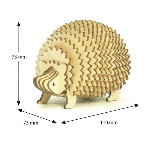 ネコポス送料無料 木製立体パズル ki-gu-mi ハリネズミ メモスタンド エーゾーン 動物 木組 立体パズル 木製 工作 おもちゃ インテリア プレゼント ギフト