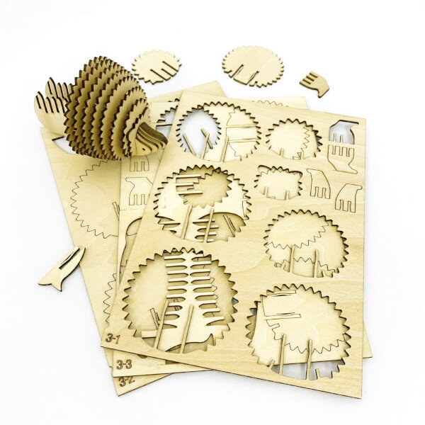 ネコポス送料無料 木製立体パズル ki-gu-mi ハリネズミ メモスタンド エーゾーン 動物 木組 立体パズル 木製 工作 おもちゃ インテリア プレゼント ギフト