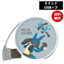 【期間限定クーポン配布中】メール便送料無料 ポケットモンスター ラウンドUSBハブ リオル&ルカリオ POKE-783C グルマンディーズ ポケモン USBHU...