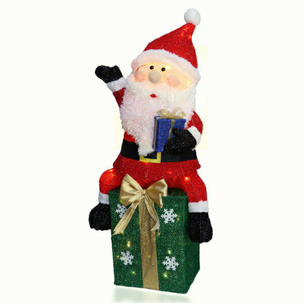 【ポイント最大29倍 ※要エントリー】LEDファブリック クリスマス プレゼントサンタ WG-2781SA 友愛玩具 クリスマス イルミネーション 飾り