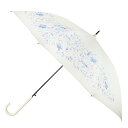 サントス 傘 レディース 【期間限定クーポン配布中】ニフティーフラワー 晴雨兼用傘 55cm 花と鳥 アイボリー JK-142-09 ジャンプ式 遮光 UVカット 雨傘 長傘 日傘 レディース サントス プレゼント ギフト 母の日