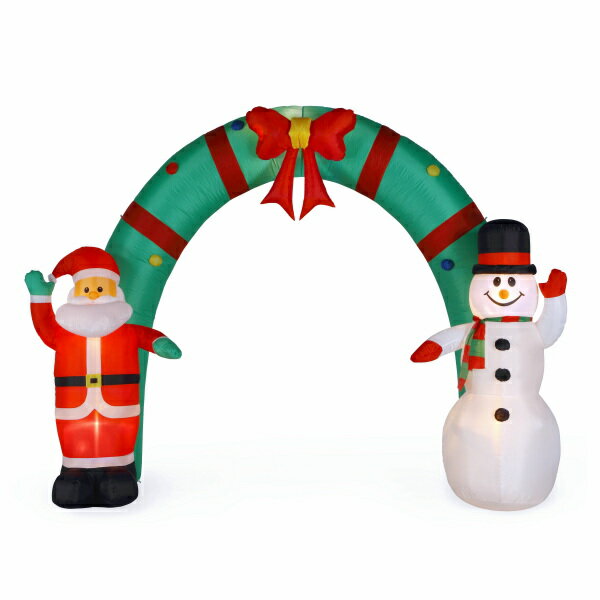 【ポイント最大29倍 ※要エントリー】エアーディスプレイ アーチ サンタ&スノーマン WG-23569 友愛玩具 クリスマス イルミネーション 飾り 雑貨(3)
