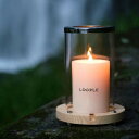 LOOPLE キャンドルシリンダー ウッド アイボリー 06663701 ペガサスキャンドル ループル キャンドル ホルダー スタンド キャンプ アウトドア 風...